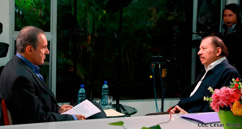 Presidente Daniel Ortega concede entrevista a Andrés Oppenheimer de CNN