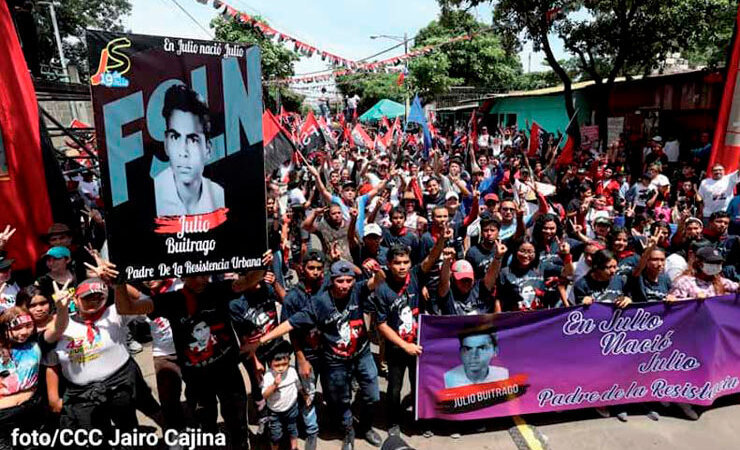 Pueblo celebra 43 aniversario del triunfo de la Revolución Popular Sandinista