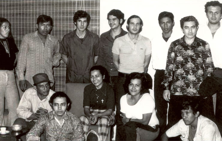 Los 13 guerrilleros del comando Juan José Quezada, dirigidos por el primer comandante Cero, Eduardo Contreras