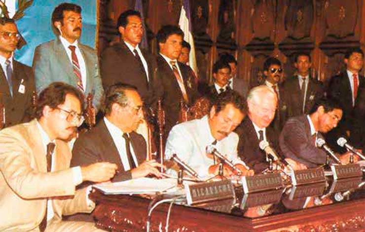 Este 25 de mayo se cumplen 37 años de la firma de los acuerdos ESQUIPULAS, EL CAMINO HACIA LA PAZ