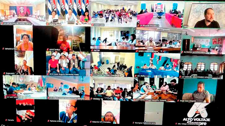 Intercambio virtual entre comunicadores de la Agencia de Noticias Sputnik de la Federación de Rusia y comunicadores sandinistas de Nicaragua