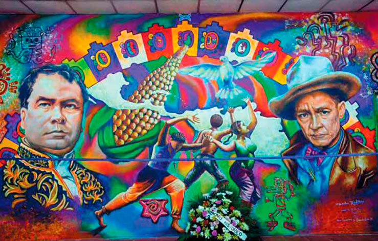 Cuadro representativo de Rubén Darío y Sandino: compatriotas indispensables