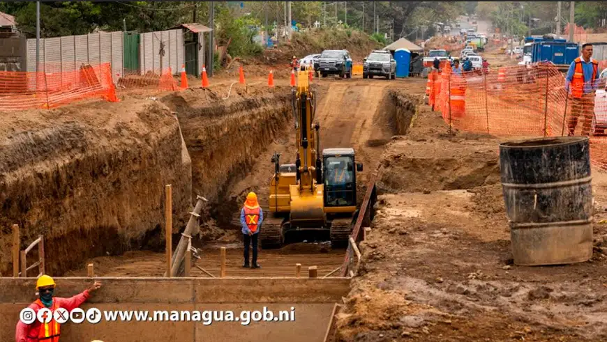 Paso a desnivel en Carretera Vieja a León, otro gran proyecto en Managua