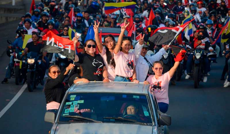 Juventud Sandinista despliega mucho entusiasmo y energía