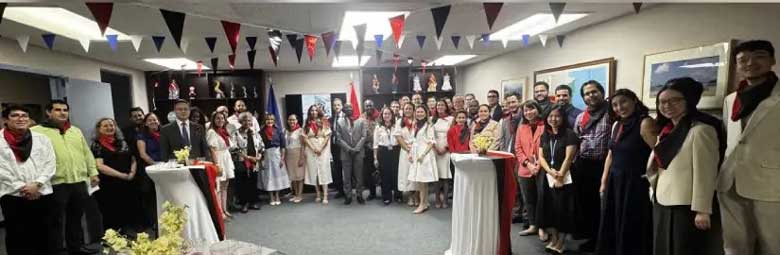 La embajada de Nicaragua en la Federación de Rusia celebró el 47 Aniversario del Triunfo de la Revolución Popular Sandinista, rindiendo honores a héroes y mártires que ofrendaron su vida para alcanzar la paz y la soberanía de Nicaragua.