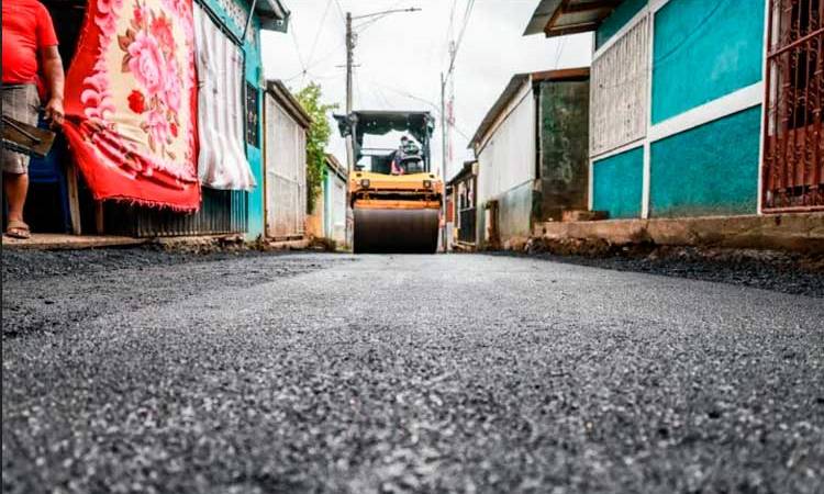 Calles para el Pueblo registra un 50% de avance en Managua